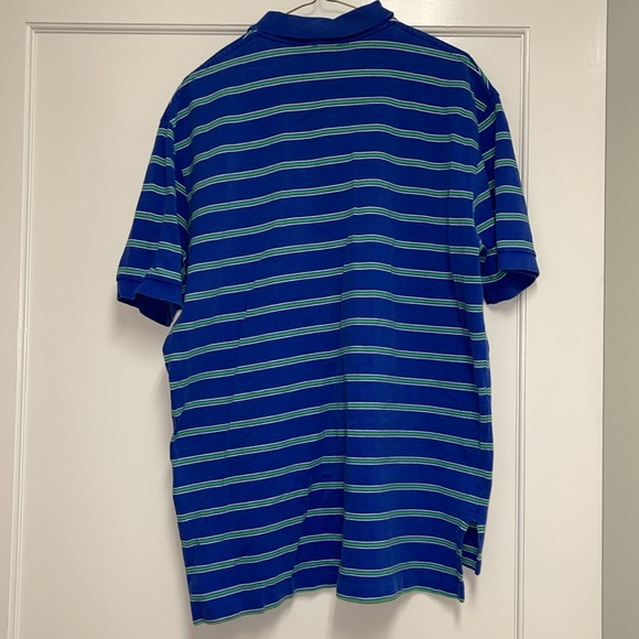 Polo by Ralph Lauren blue & green striped polo shirt - Picture 2 of 2